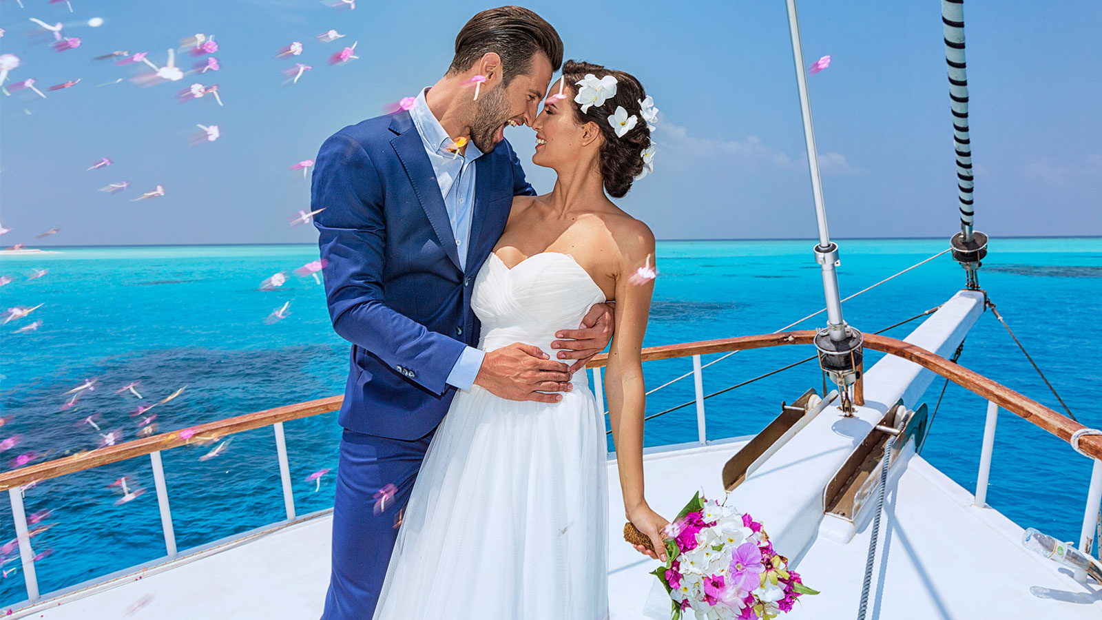 USVI onboard weddings yacht